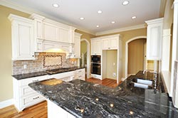 Black Granite kitchen white cabinets - Greensboro Greensboro